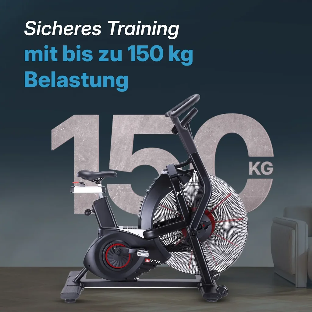 AsVIVA Air Bike Semi-Pro Exercise Bike F1 – Air Resistance (2)