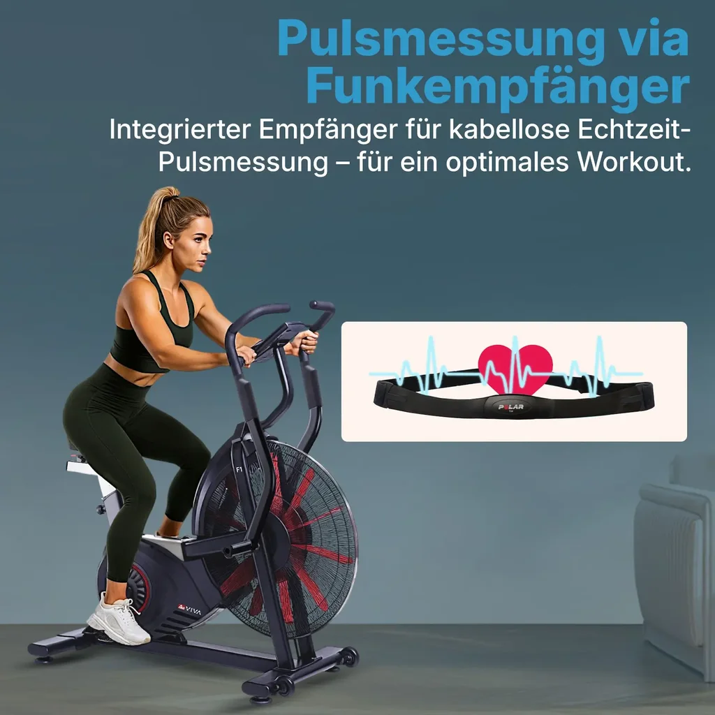 AsVIVA Air Bike Semi-Pro Exercise Bike F1 – Air Resistance (5)