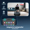 Integrated speakers on the console display of the AsVIVA T22 Studio Pro treadmill