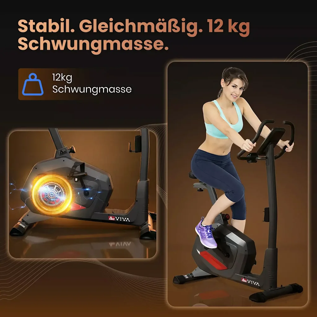 12 kg flywheel for a smooth ride
