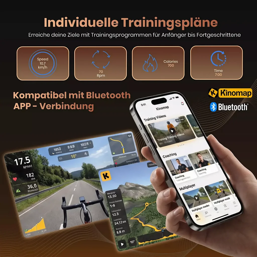 Training with Kinomap & Zwift