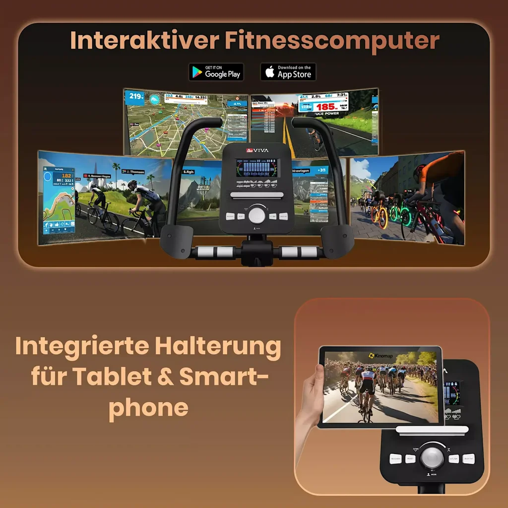 Interactive fitness computer & tablet holder