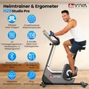 Close-up view of the console and features of the AsVIVA ergometer H25 Studio Pro