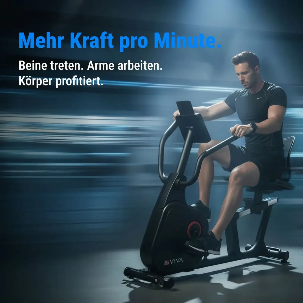 AsVIVA 2-in-1 Recumbent Ergometer with Arm Trainer R7 – View 9