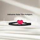 Included T34 chest strap of the AsVIVA ergometer H25 Studio Pro for precise heart rate measurement