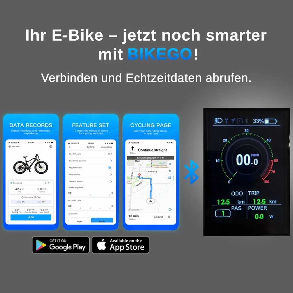 Smarte BIKEGO-App via Bluetooth