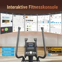 Fitness console of the AsVIVA Cross Trainer C28 Runner with a clear display of workout data and programs