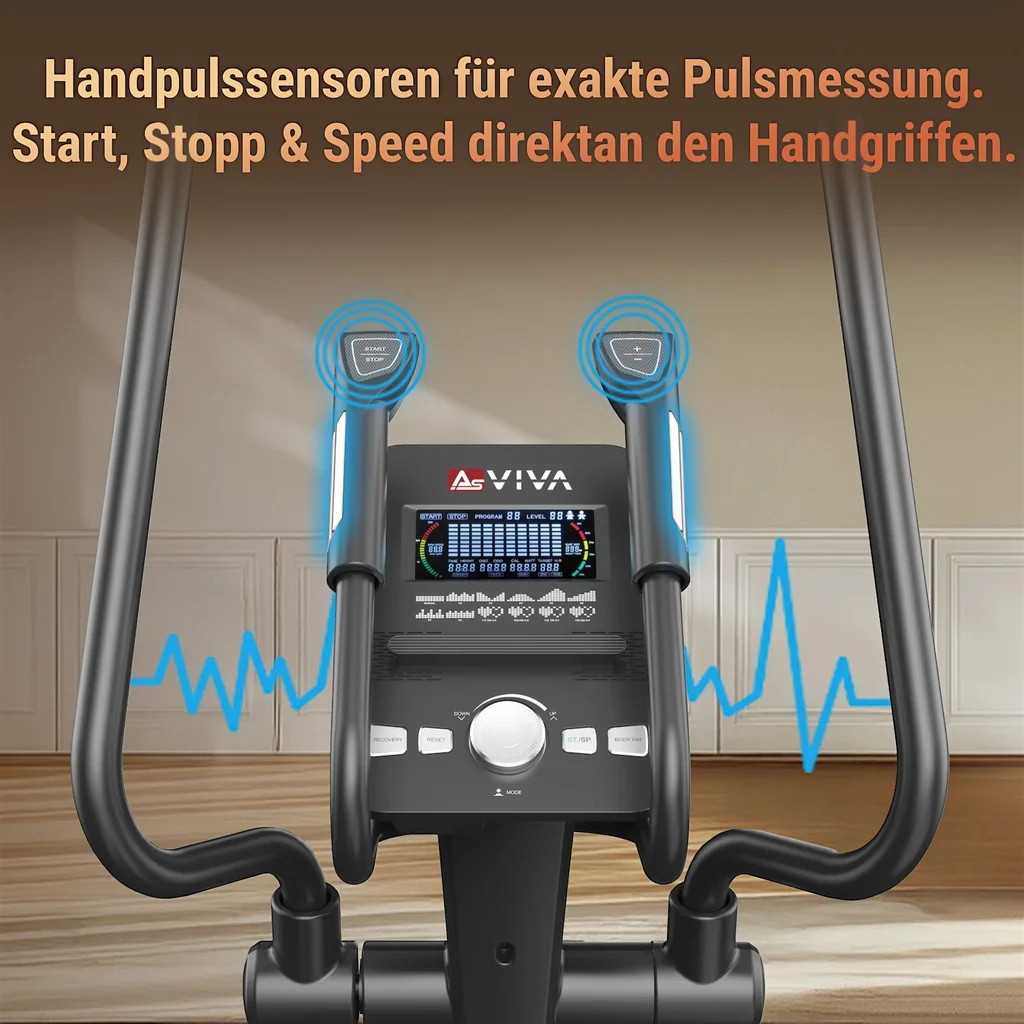 Crosstrainer C28 Runner – Ergometer Handpulssensoren
