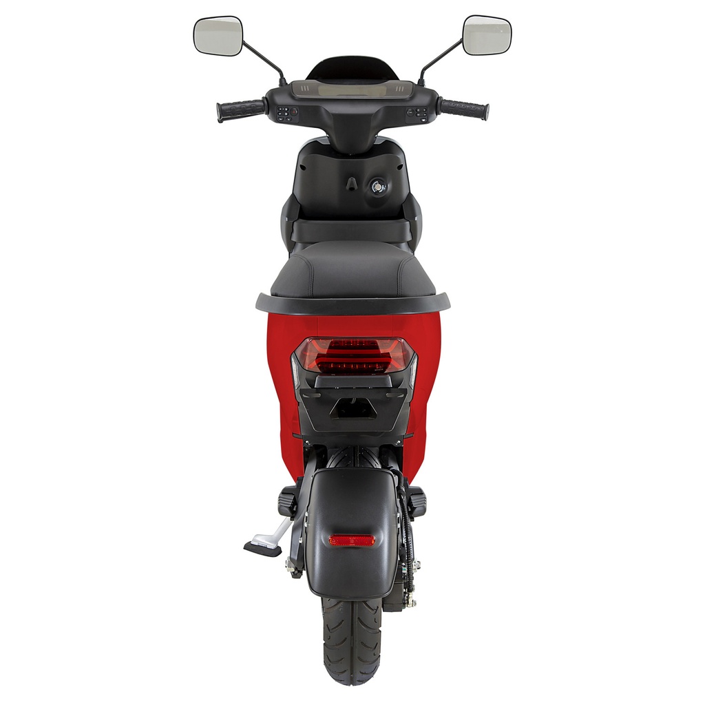 [EM1_RED] electric motor scooter AsVIVA EM1 red - product view