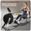 Aerobic and anaerobic training on the AsVIVA rowing machine RA20 in black