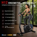 AsVIVA Ergometer Exercise Bike LED H12 Low Step-Through