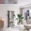 Space-saving AsVIVA cable station MG9 Dual for wall mounting in your home gym
