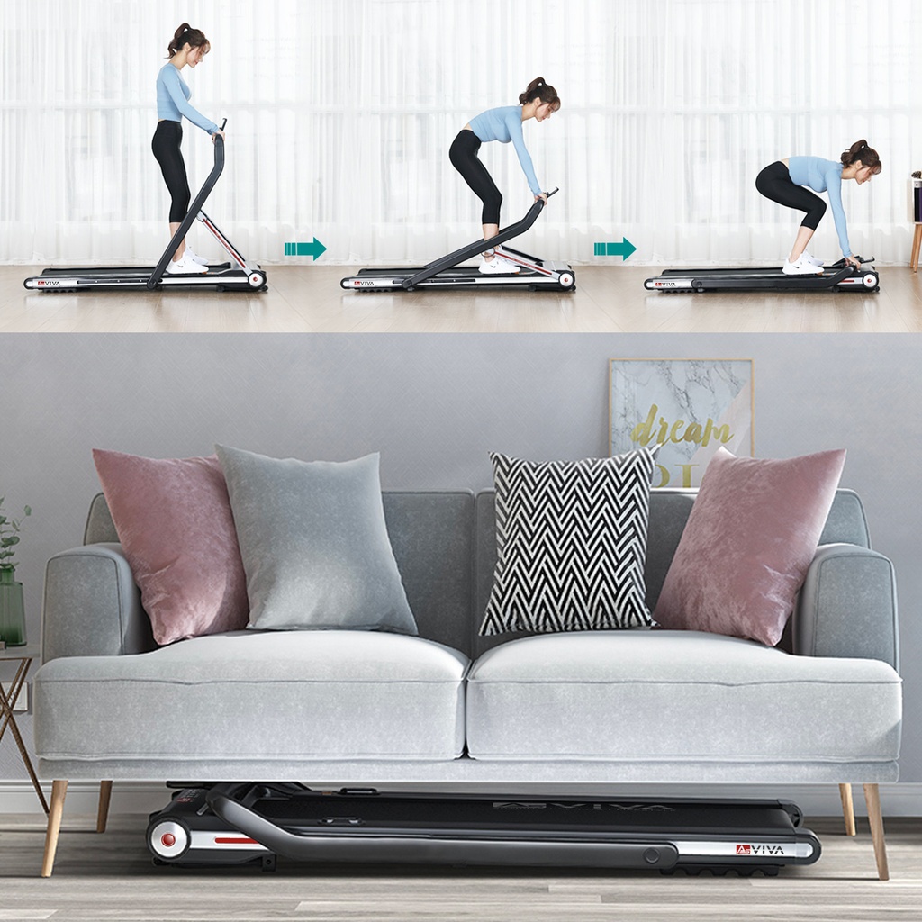 Folded in seconds – stows under the sofa or bed