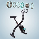 Precision ball bearing of the AsVIVA exercise bike H14 in black for quiet and durable operation