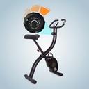 Magnetic resistance system of the AsVIVA exercise bike H14 in black for stepless adjustment of workout intensity