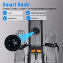 Smart Knob of the AsVIVA RA12 rowing machine for stepless adjustment of workout resistance