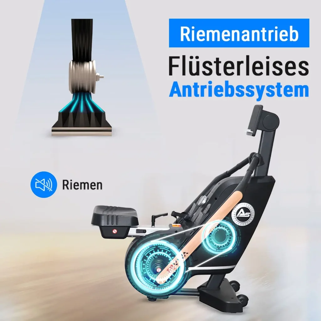 3D-Rudergerät RA12 Rower – Riemenantrieb