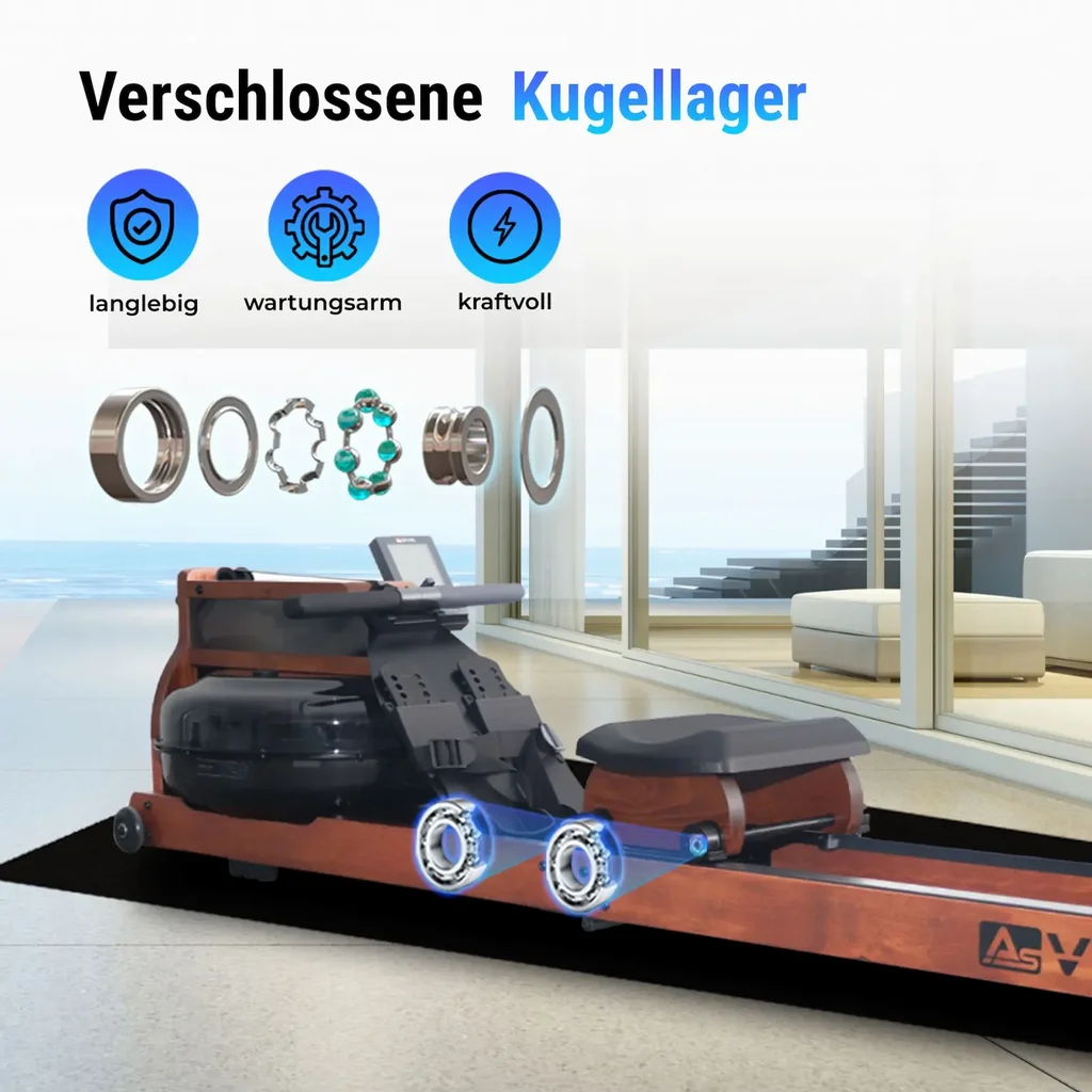Ball-bearing seat carriage of the AsVIVA RA18 Pro for a smooth and quiet motion