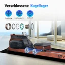 Ball-bearing seat carriage of the AsVIVA RA18 Pro for a smooth and quiet motion