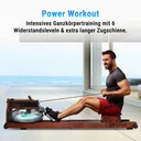 AsVIVA Water Rowing Machine RA18 Pro - Product View