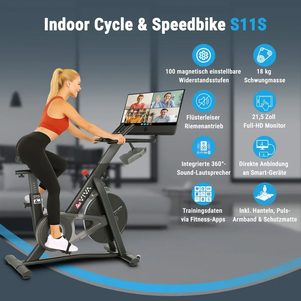 AsVIVA | INDOOR CYCLE Cardio XI Sport bicycle S11 - Product View