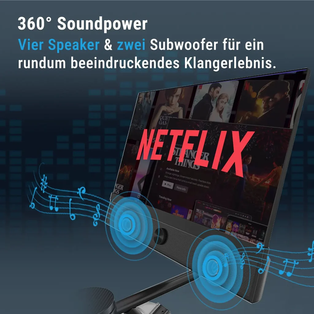 Built-in speakers of the AsVIVA Speedbike S11S for music and sound during your workout