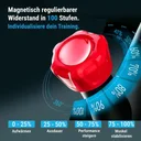 Continuously adjustable resistance levels of the AsVIVA Speedbike S11S for custom workout intensity