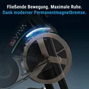 Low-maintenance magnetic brake of the AsVIVA Speedbike S11S for quiet and smooth operation