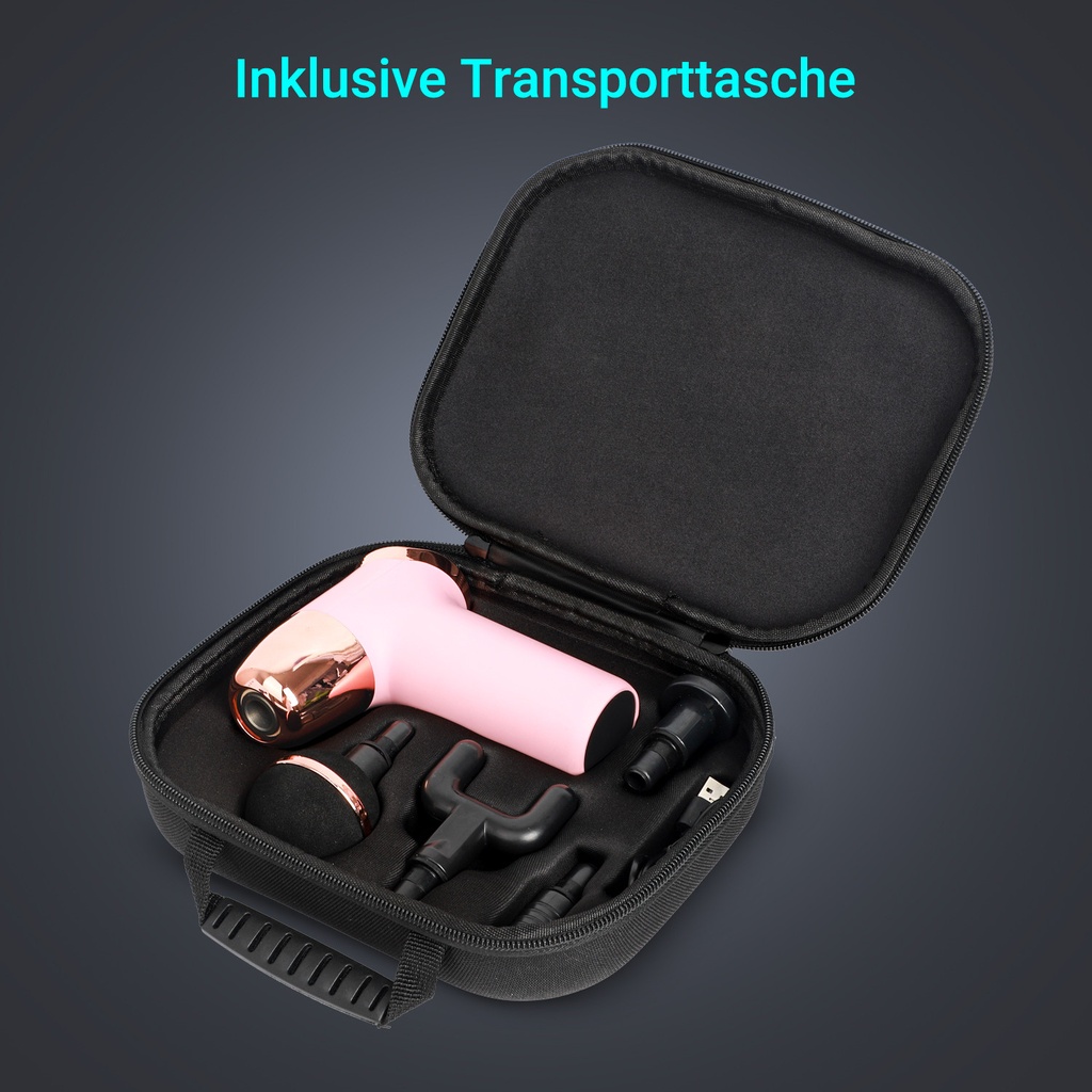 AsVIVA MGN2 massage gun, rosé – carrying case