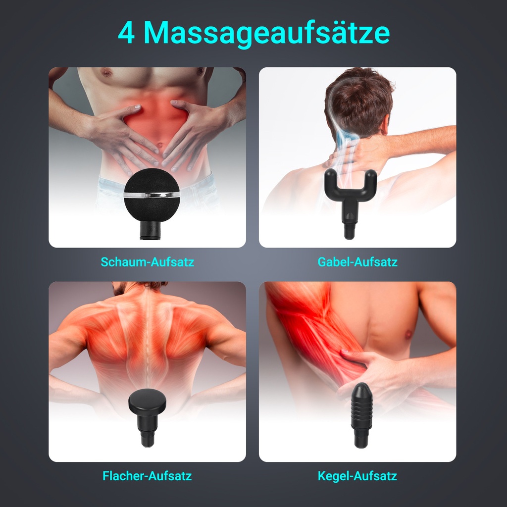 AsVIVA MGN2 massage gun, rosé – massage heads