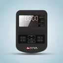 Clear LCD display of the AsVIVA Cross Trainer C29 Step with all key workout metrics