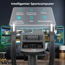 Workout computer of the AsVIVA Cross Trainer C29 Step with numerous training programs and features