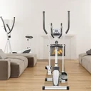 Space-saving design of the AsVIVA C16 cross trainer for small rooms and limited floor space