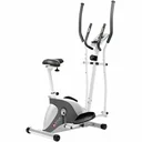 The AsVIVA C16 cross trainer in a complete full view as a 2-in-1 cross trainer and exercise bike