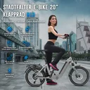 Overview of the advantages and equipment features of the AsVIVA E-Bike Folding Bike Stadtfalter B13 in Grey