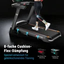 Cushion Flex cushioning system of the AsVIVA T18 Pro treadmill for joint-friendly running