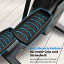Large non-slip pedals of the AsVIVA ST4 stair climber for a secure footing