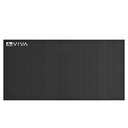 Top view of the textured, non-slip surface of the AsVIVA floor protection mat UM1 in black