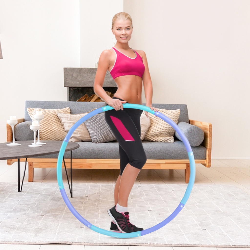 Model training with the AsVIVA Hula-Hoop hoop HH1 for a toned, flat stomach