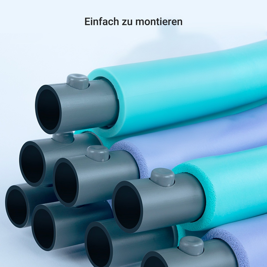 The AsVIVA Hula-Hoop HH1 is easy to assemble tool-free thanks to its plug-in connection