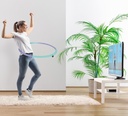 Model demonstrating an effective abdominal workout with the AsVIVA Hula-Hoop hoop HH1