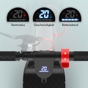 The LC display of the AsVIVA ES01 shows the start mode, speed, and battery level right on the handlebar