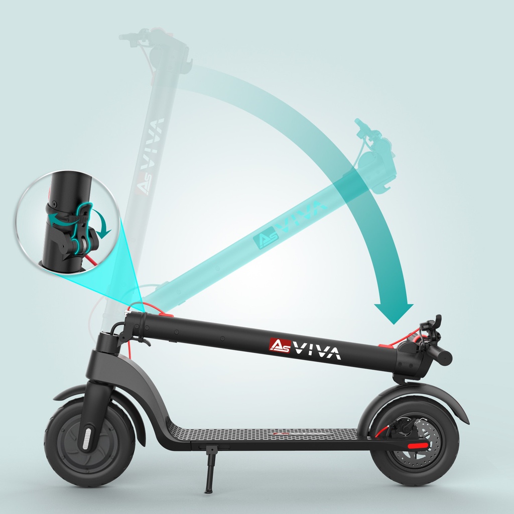 E-Scooter AsVIVA ES01 Tretroller – Klappmechanismus
