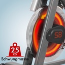 Flywheel of the AsVIVA Speedbike Power Trainer S8 Pro for smooth and quiet rotation