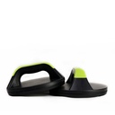 Side view of the rotating push-up bars AsVIVA LS2 with black handle and green handle pad