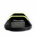 Front view of the two AsVIVA LS2 push-up bars with green accented handle arches