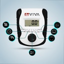 Clear LCD workout display of the AsVIVA exercise bike H14 with all values at a glance
