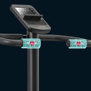 Integrated hand pulse sensors on the handlebars of the AsVIVA Ergometer Ride H24 for pulse measurement during training