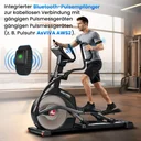 Pulse receiver with pulse wristband of the AsVIVA E50 Pro cross trainer for precise heart rate measurement