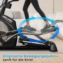 Joint-friendly elliptical movement of the AsVIVA E50 Pro cross trainer for a natural motion sequence